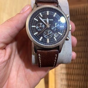 Brown Michael Kors watch - leather - great condition
